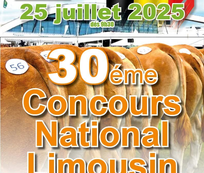 30ème concours national Limousin – foire de Libramont 2025