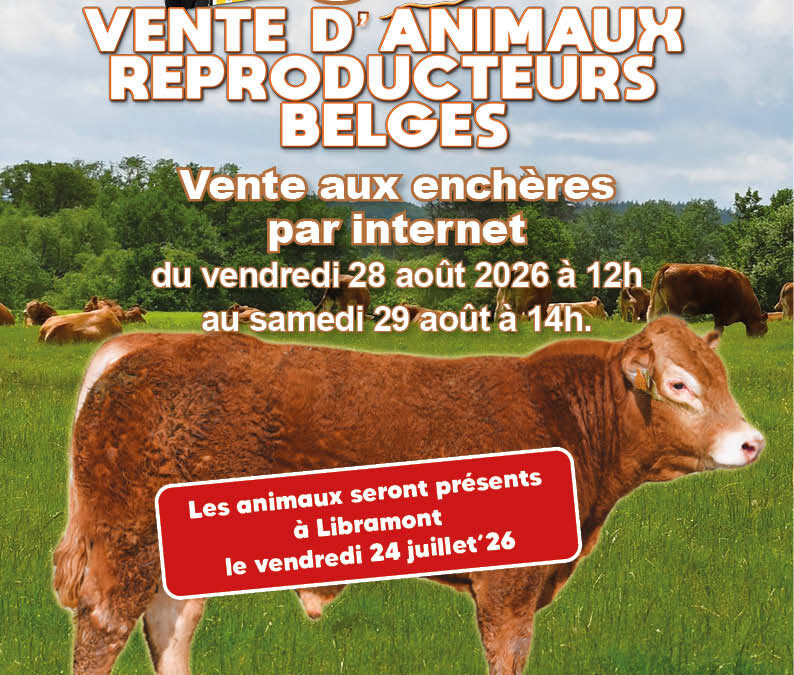8ème Vente d’animaux reproducteurs belges